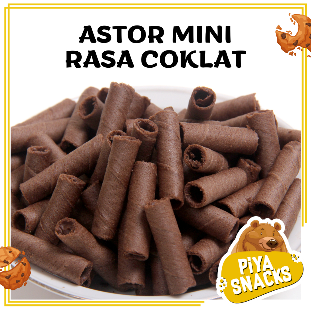 

Astor Mini Rasa Coklat 250gram Snack Wafer Stick Roll Chocolate 250 gr