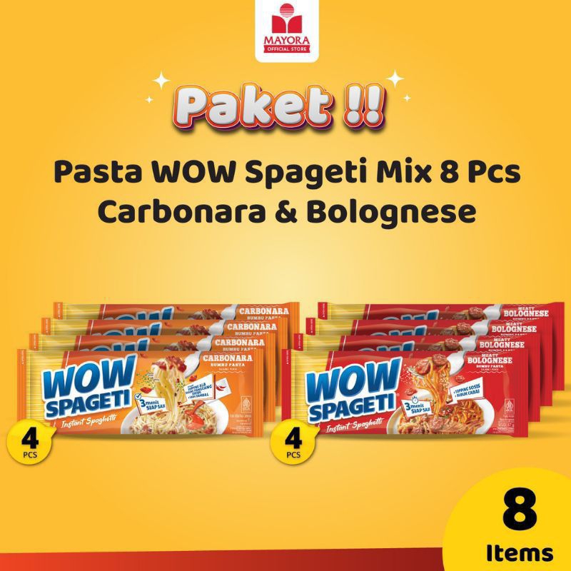 

WOW Spageti Instan 8pcs | Spaghetti / Spagetti Wow