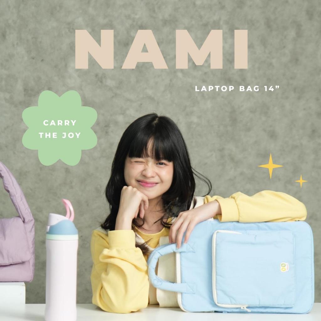 Nami Bag - Laptop Bag Lucu / Ipad Bag Lucu / Tas Laptop 14 inch / Tas Kampus / Tas Kerja / Tas Ipad