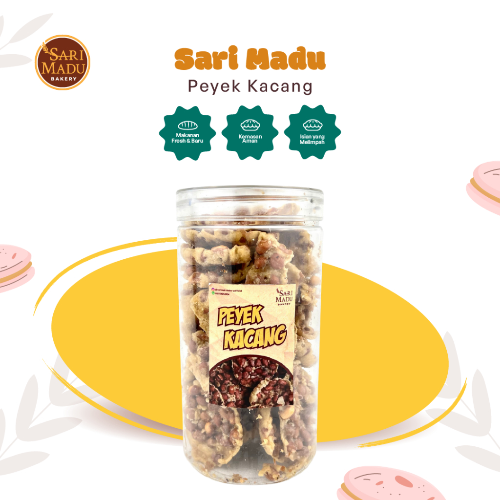

Peyek Kacang 6 Bulan Penyimpanan 900 Ml By Sari Madu Bakery