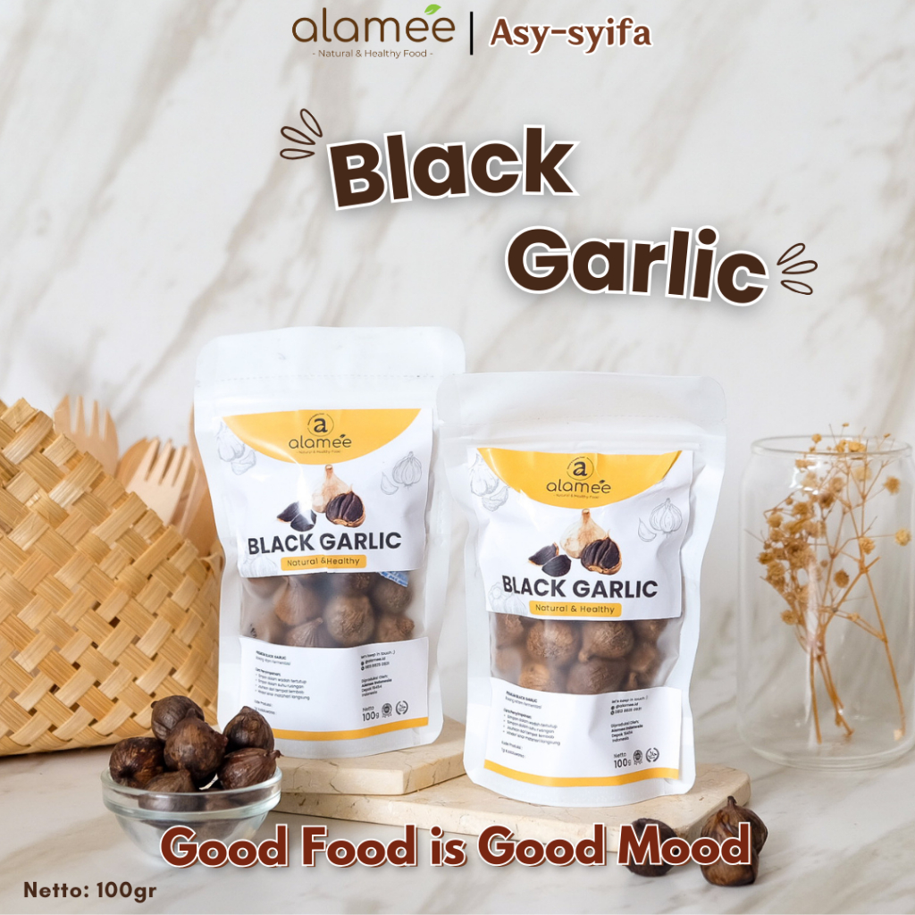 

Bawang Hitam Tunggal Black Garlic Alami Premium Natural Premium Bekhasiat Sehat 100gr Lanang Herbal