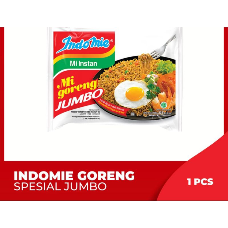 

Indomie Goreng Jumbo 129gram