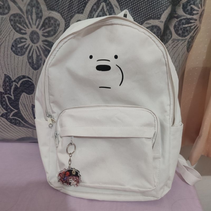 Tas sekolah livehaf, webarebears miniso, tas skeleton