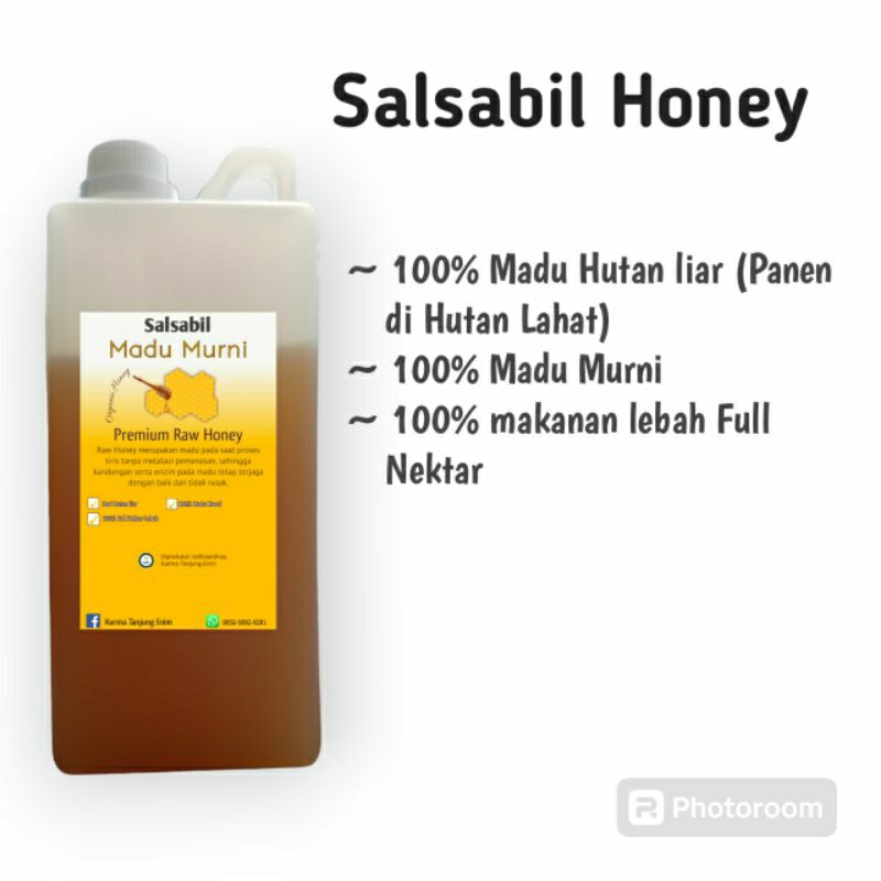 

Salsabil Madu hutan asli murni 1kg Raw Honey