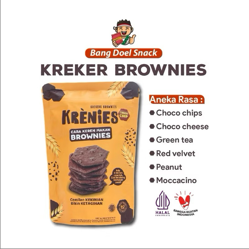 

KRENIES - KREKER BROWNIES CRISPY dengan 6 Varian Rasa - Murah Meriah