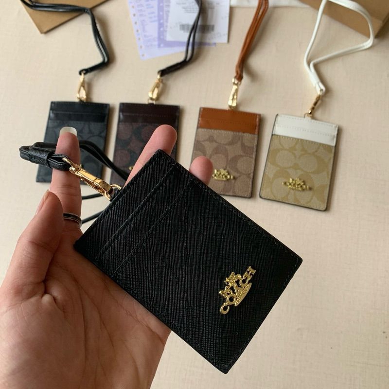 

Name Tag Lanyard Cardholder | ID Card Kulit Kalung Pria Wanita Praktis Premium Timbul | Free Box