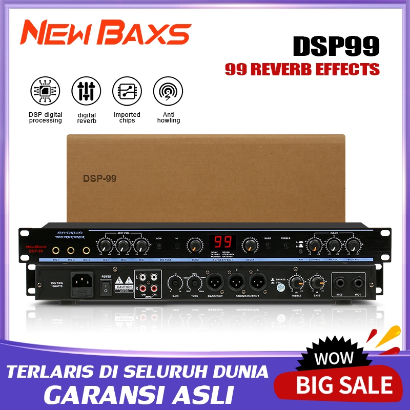 NEW BAXS dsp-99 suara front-end profesional DSP99 efek produk efek karaoke reverb profesional COD