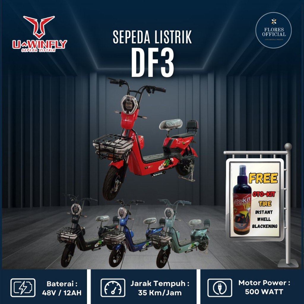 SEPEDA LISTRIK UWINFLY DF3 Garansi Resmi