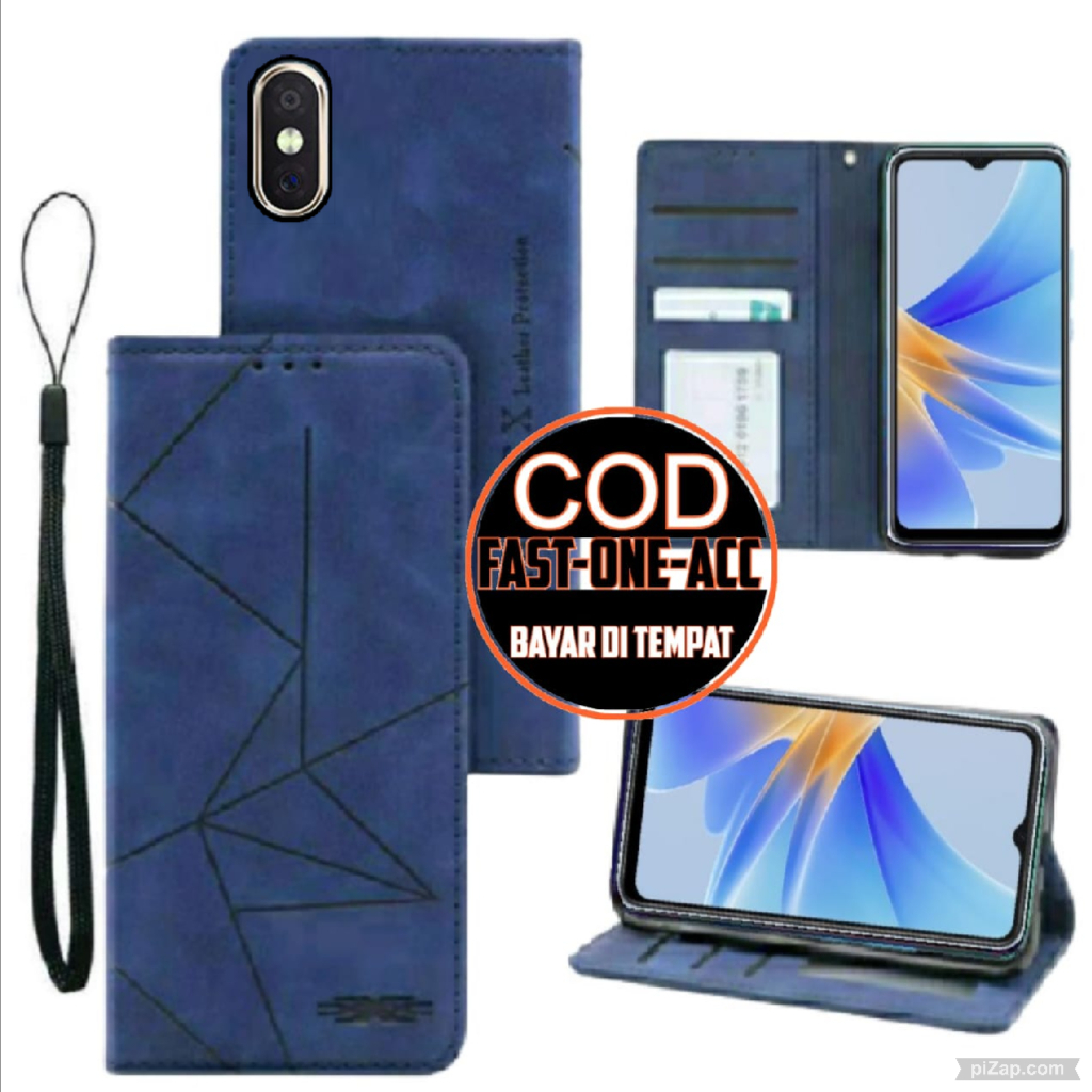 CASE HP REDMI 9A - CASING DOMPET MOTIF -FLIP COVER LEATHER-SARUNG HP