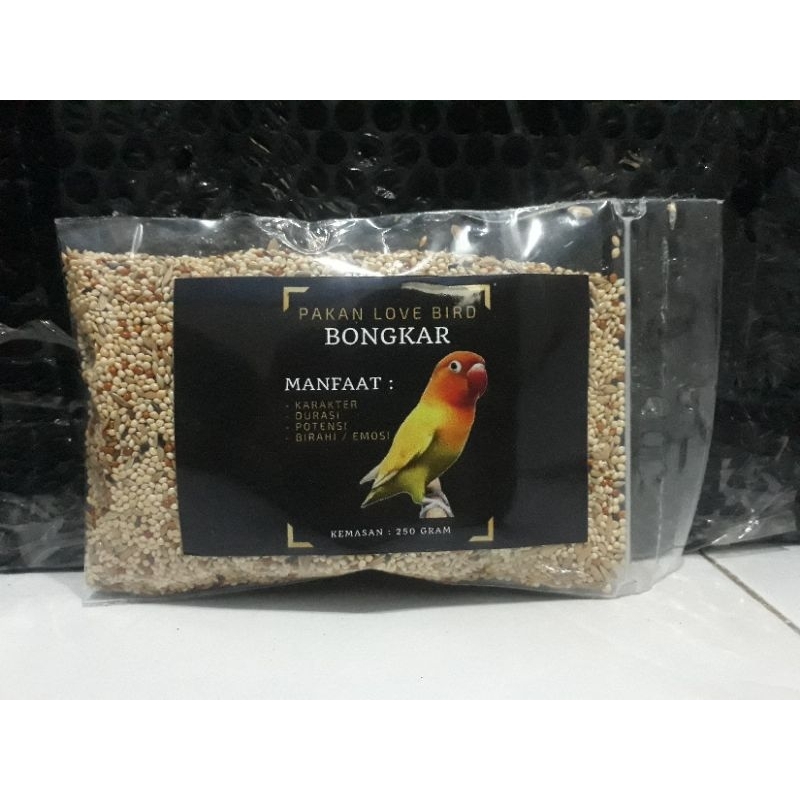 PAKAN LOVEBIRD BONGKAR DOSIS TINGGI UNTUK JANTAN BETINA PAUD DEWASA