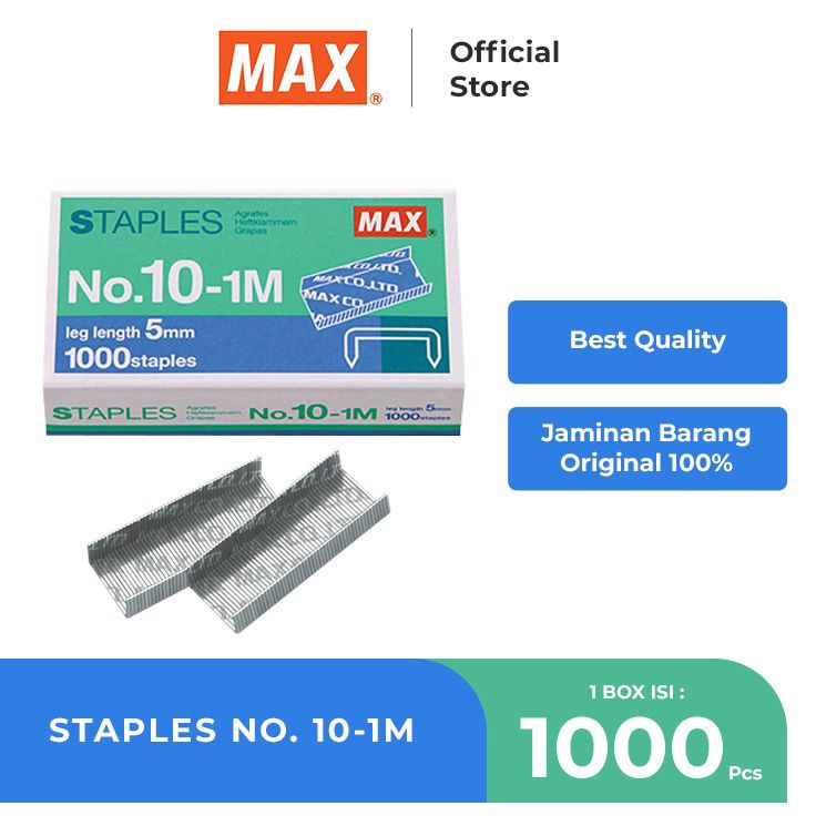 

PROMO TERMURAH Isi Staples Max No11M 1pak2kotak