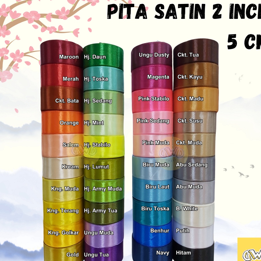 

RAIH DISKON Pita Satin 2 INCH 5 CM