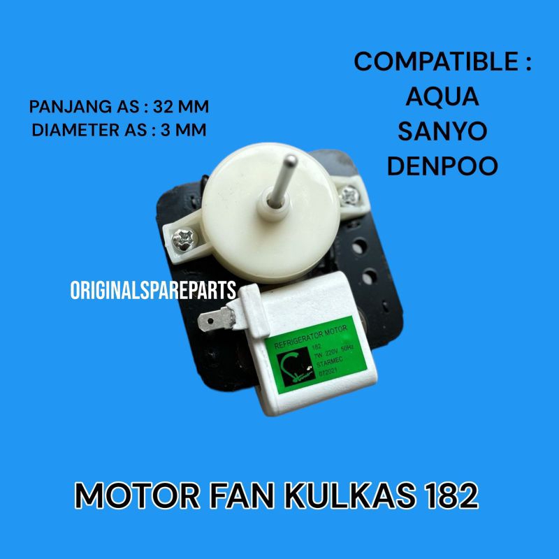 FAN MOTOR KULKAS 182 / MOTOR FAN KULKAS 182