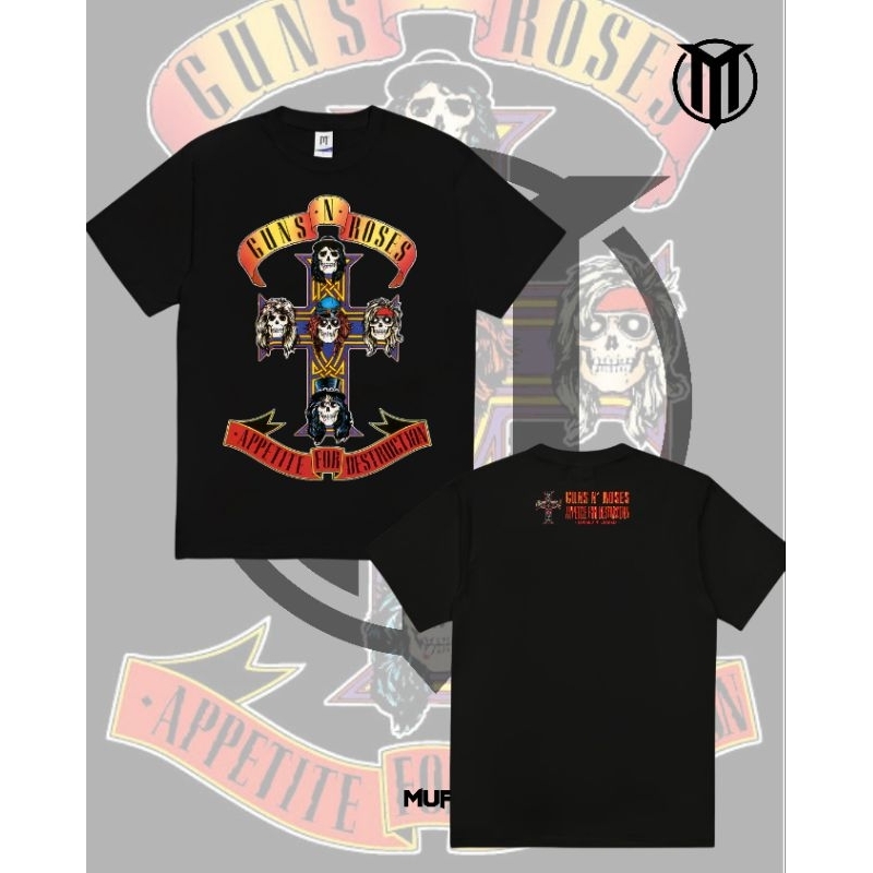 KAOS MUSIK GUNS N ROSES - APPETITE FOR DESTRUCTION