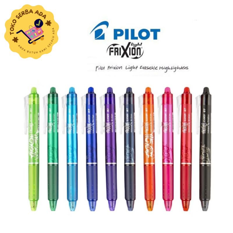 Pilot Frixion Erasable Pen - Pulpen yang bisa dihapus
