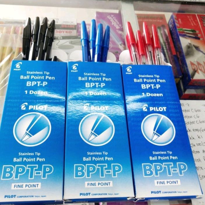 

PROMO TERGILA Pulpen Pilot BPTP Fine point 7mm 1pak12pcs