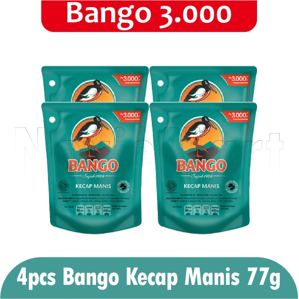 

[ Paket Isi 4 ] Bango Kecap Manis 77gr/60ml Kemasan Kecil