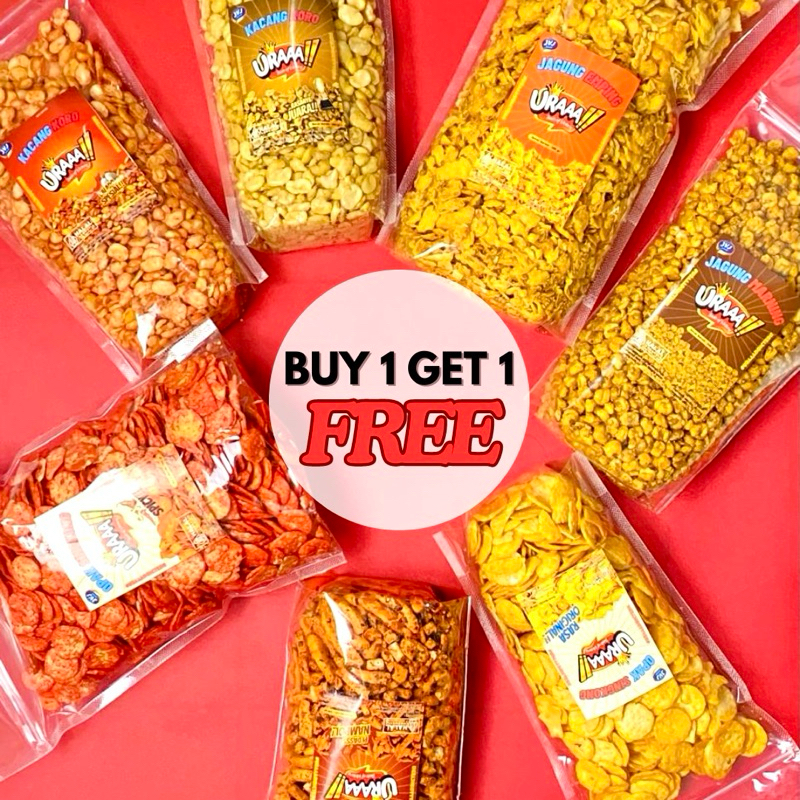 

[PROMO BUY 1 GET 1] (500GR+500GR) KACANG POLONG, KACANG MIX, KACANG KORO, JAGUNG MARNING, JAGUNG EMPING, BASRENG, OPAK SINGKONG