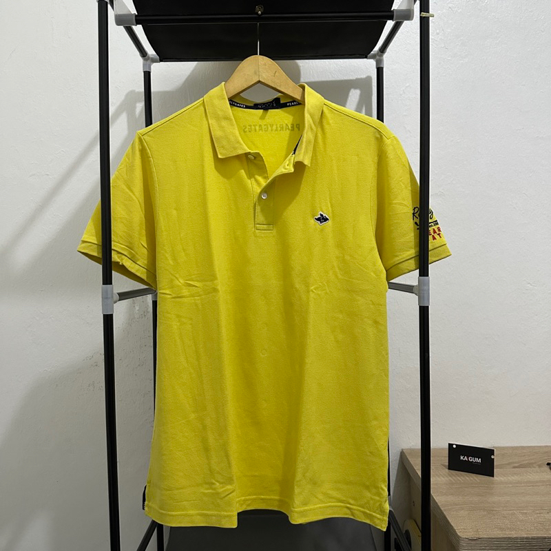 Polo Shirt Pearly Gates Casual Yellow