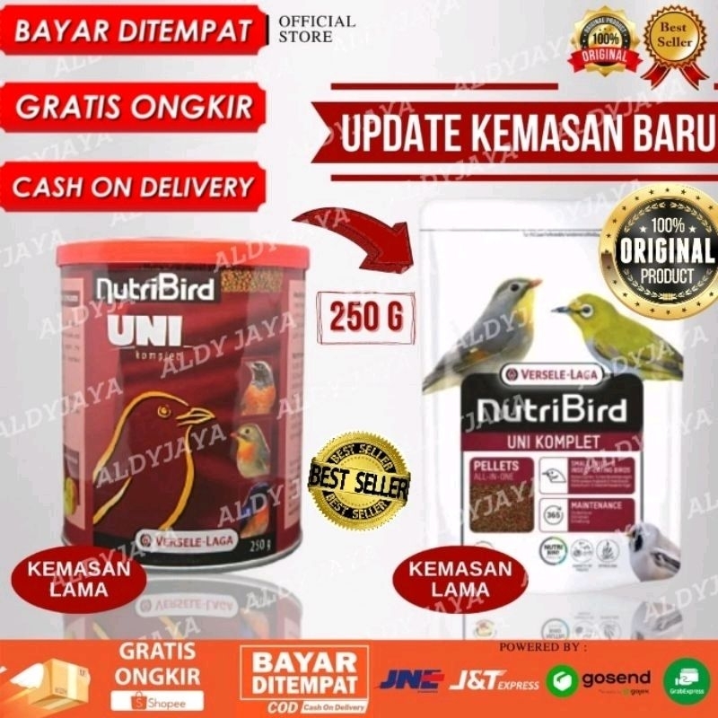 nutribird uni komplet 250gram voer pleci pakan pleci gacor