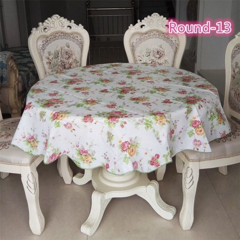 TAPLAK MEJA PLASTIK BULAT