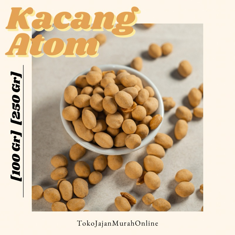 

Snack Kacang Atom Manis Gurih Renyah [100 Gr] [250 Gr] | Jajan Kacang