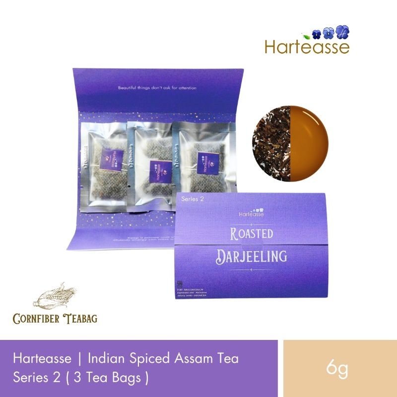 

Harteasse | Roasted Darjeeling | Teh Darjeeling Panggang | Kemasan 6gr (3 tea bags)