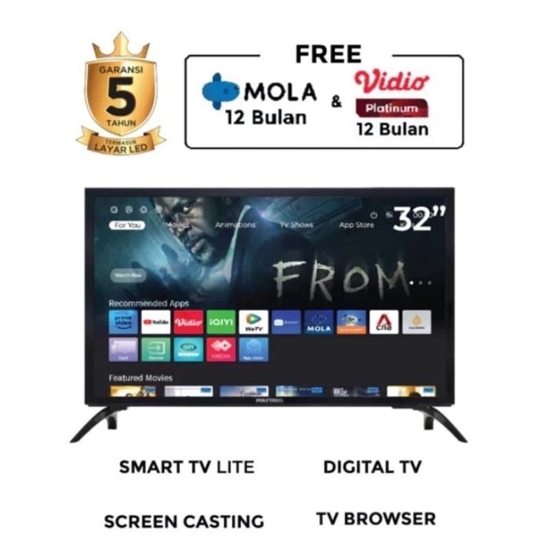 TV POLYTRON SMART TV 32 INC PLD 32CV1869