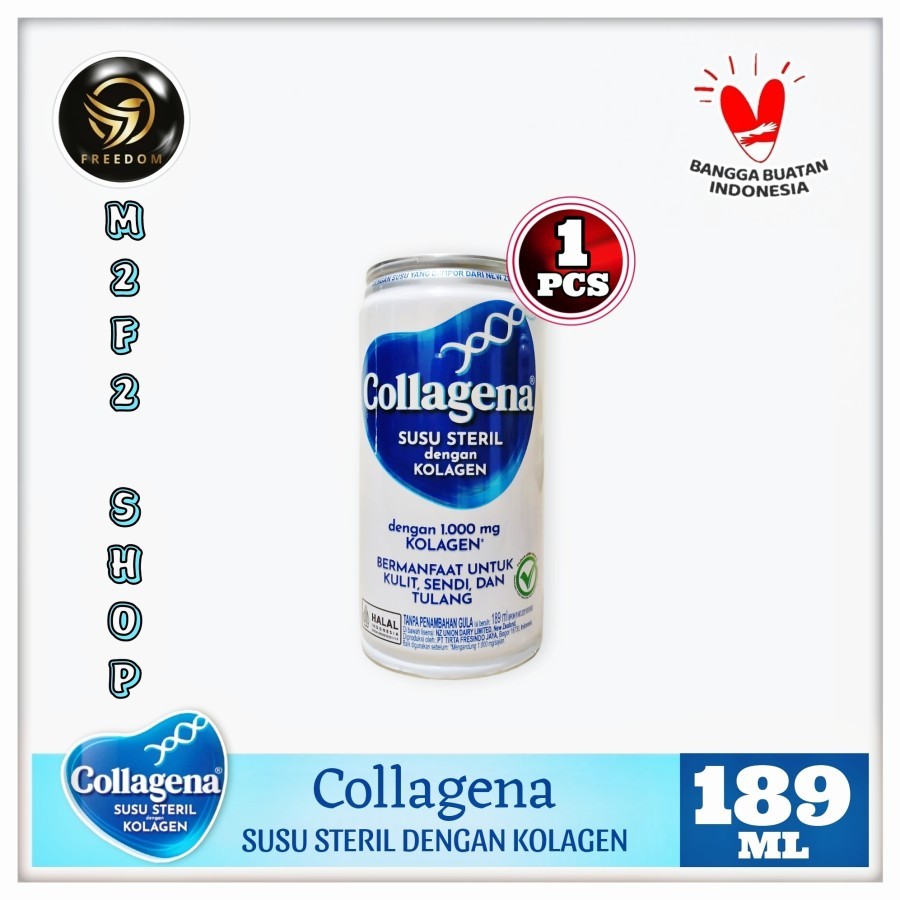 

Collagena Susu Sterilisasi Kolagen Unsweetened Rasa Original Kaleng - 189 ml (Kemasan Satuan)