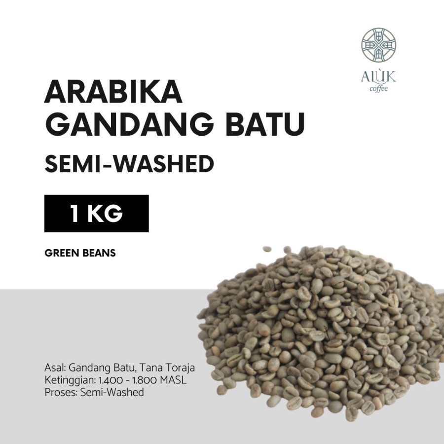 

Green Beans Arabika Gandang Batu Semi-Washed Kopi Toraja Premium