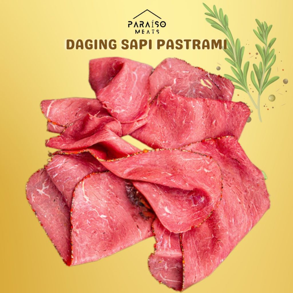 

Daging Sapi Pastrami I Beef Pastrami 150gr