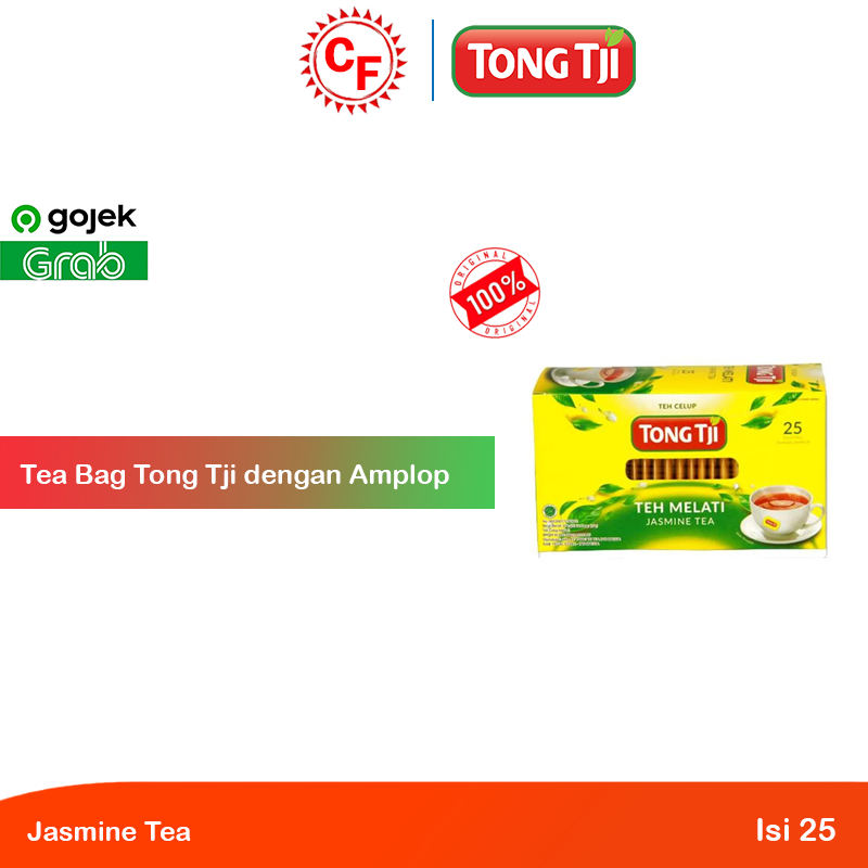 

TONG TJI Jasmine Tea dengan Amplop Teh Celup 2 g/25 Tea Bags