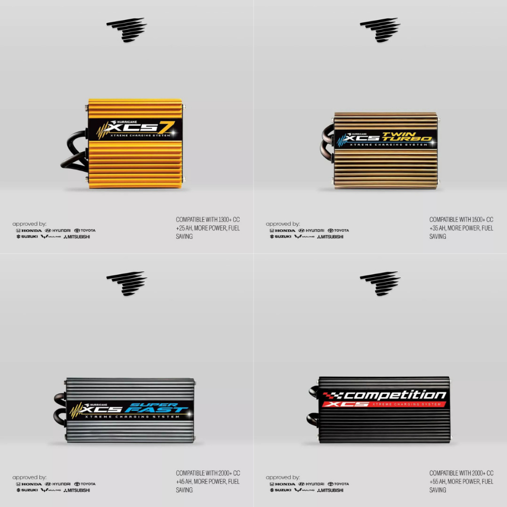 HURRICANE BERGARANSI XCS 7, XCS TWIN TURBO, XCS SUPERFAST, XCS COMPETITION