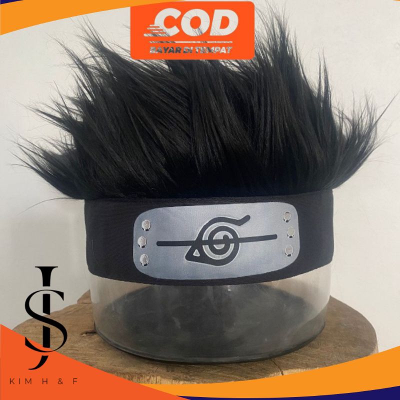 topi wig Sasuke/Itachi, wig anime, topi wig laki laki, topi wig cosplay