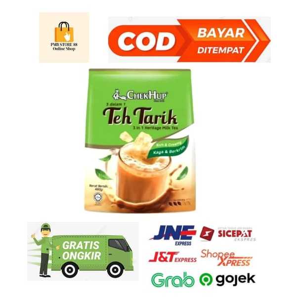 

Chek hup chekhup teh tarik 3in1 Rich and Creamy Teh Tarik Malaysia heritage milk tea original Eceran / Saset /Sachet