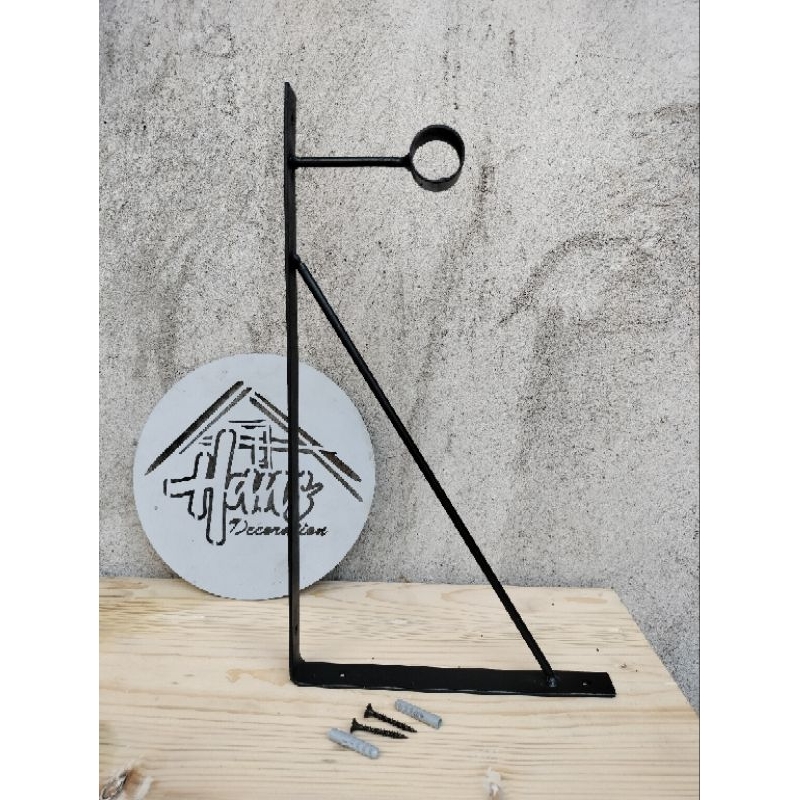 Rak besi siku penyangga gantungan baju // siku besi ambalan penyangga cantolan baju