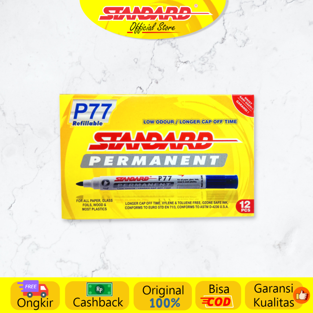 

Standard - P77 Permanent Marker / Lusin ( Spidol yang tidak bisa dihapus )