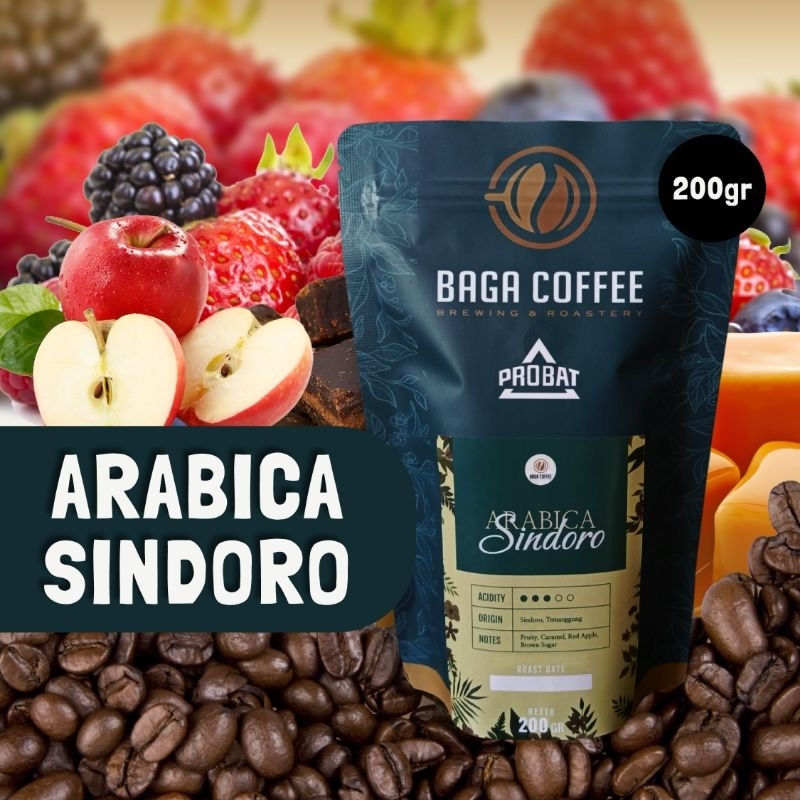 

Kopi Baga Coffee Arabica Sindoro wholebean kopi biji / bubuk