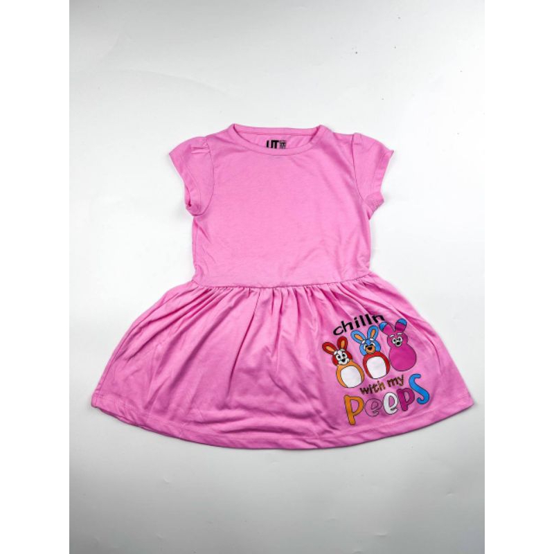Terbaru Dress branded anak cewek 1-5 th merek uniqlo 100% Original
