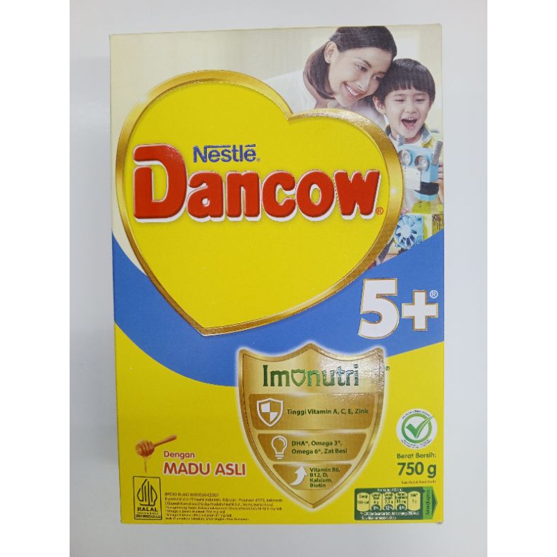 

susu Dancow 5+ rasa vanilla/madu asli 350gr/750gr/1kg