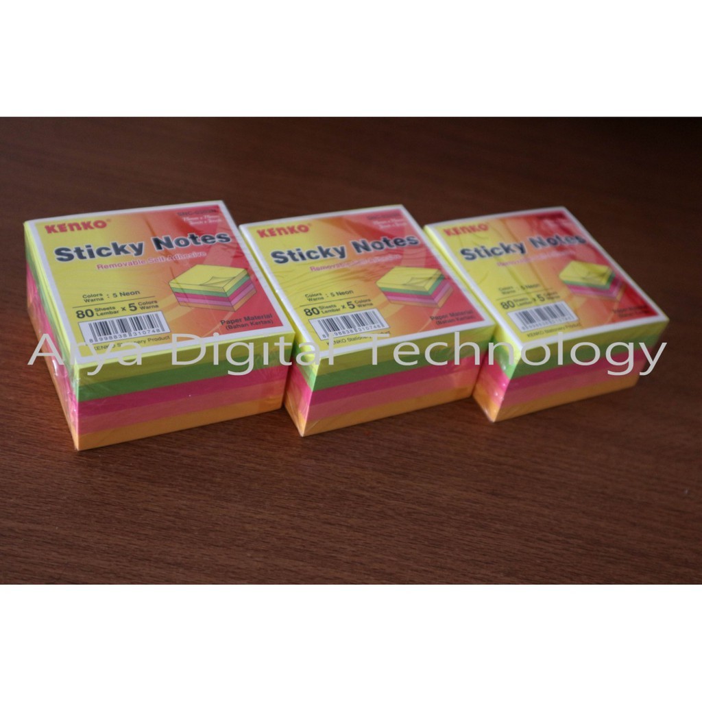

Stick Note Cube SNC 0303N Neon Color Kenko