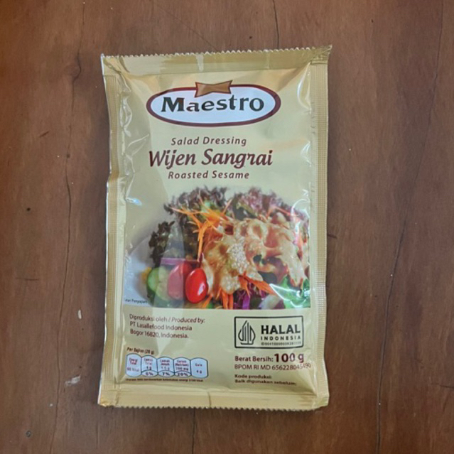 

Maestro Salad Dressing Wijen Sangrai / Roasted sesame 100g