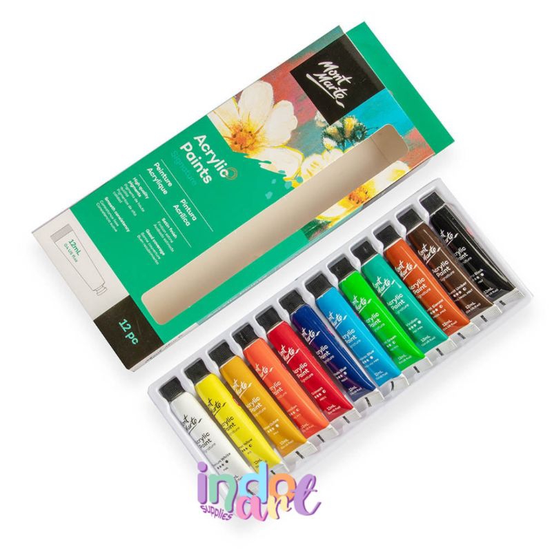 

(IAS) Mont Marte Acrylic Paint Signature 12 x 12ml / Cat Lukis Akrilik