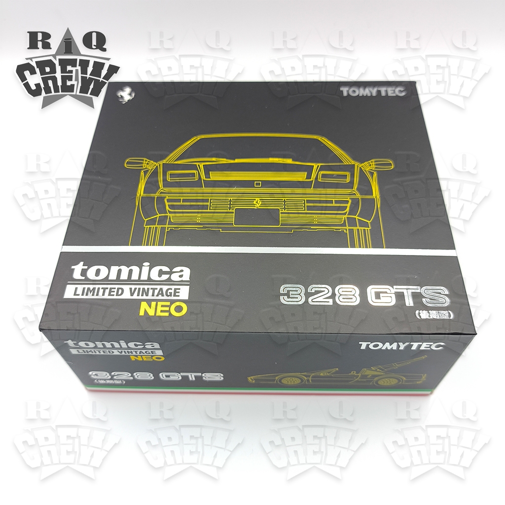 TLV Tomica Limited Vintage Neo Ferrari 328 GTB Yellow Hobby Koleksi Mobil Mainan Mini Scale 1/64 Die