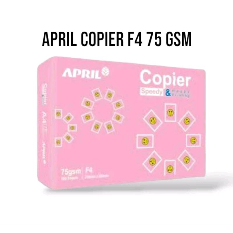 

Kertas hvs F4 copier Happy april print F4 75 gr ( 1 rim)