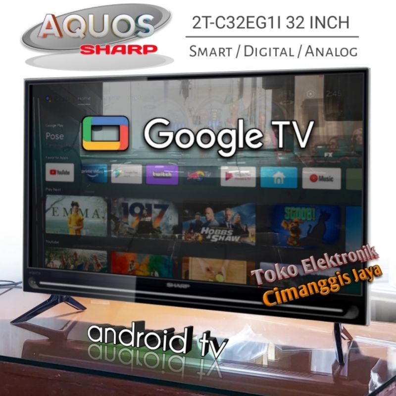 Google android smart tv led Sharp 32 inch digital