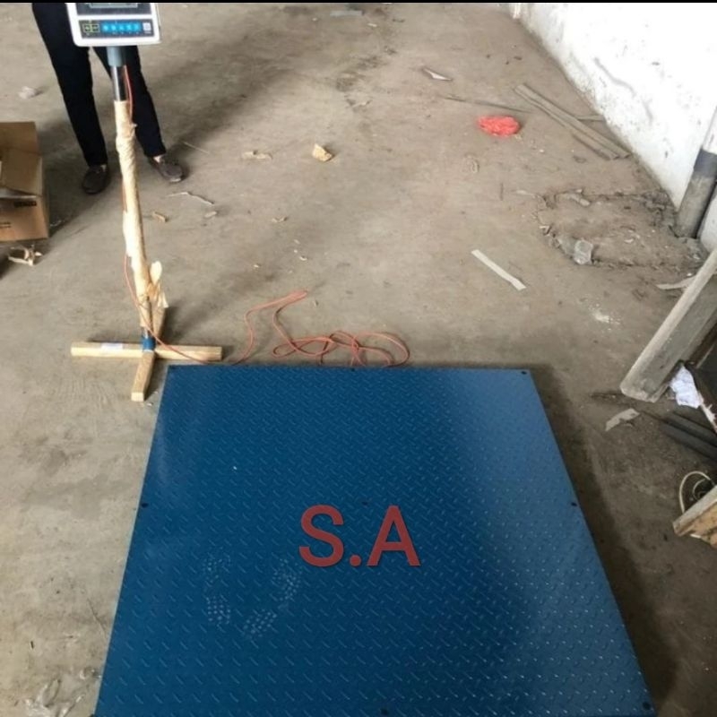 timbangan lantai 2ton/timbangan logistic UK.1,2m×1,2m 2ton (S.A)