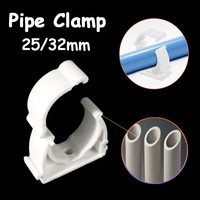50pcs  Klem Konduit PPR Klem Pipa Conduit 25/32mm Clamp U Klem Pipa Konduit Pipa Clamp Clamp Holder 