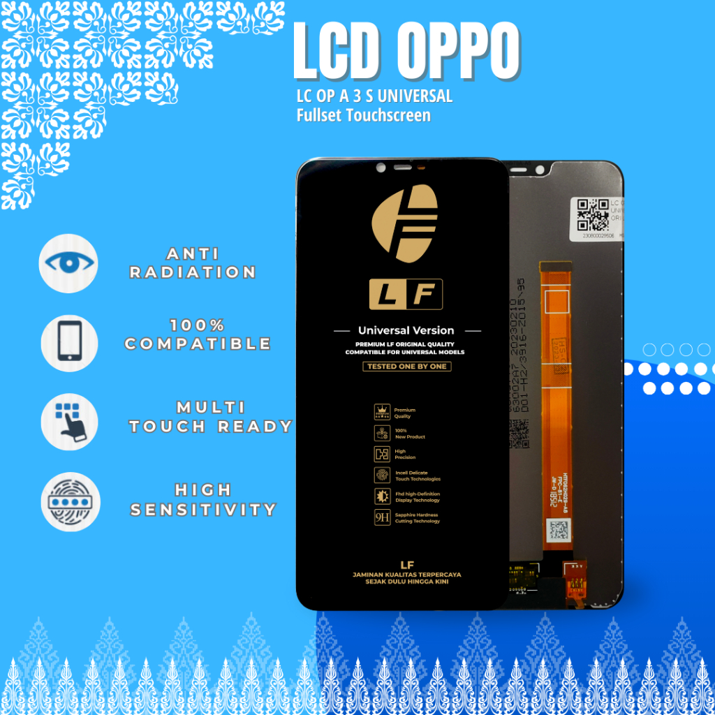 LCD Oppo A3S UNIVERSAL Fullset Touchscreen