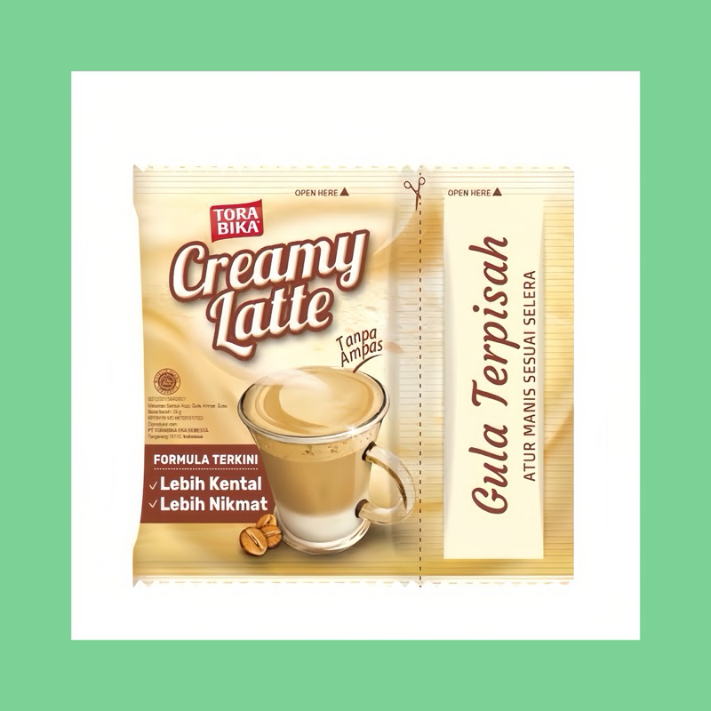 

Kopi ToraBika Creamy Latte Renceng ( isi: 10 sachet)